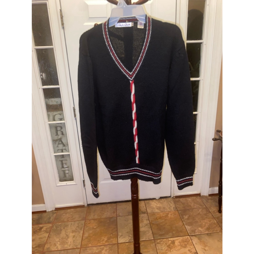 Women’s Oscar de la Renta Sweater M Black Red
